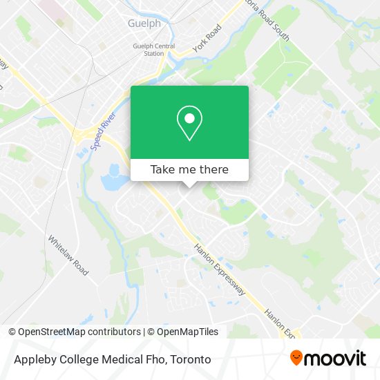 Appleby College Medical Fho map