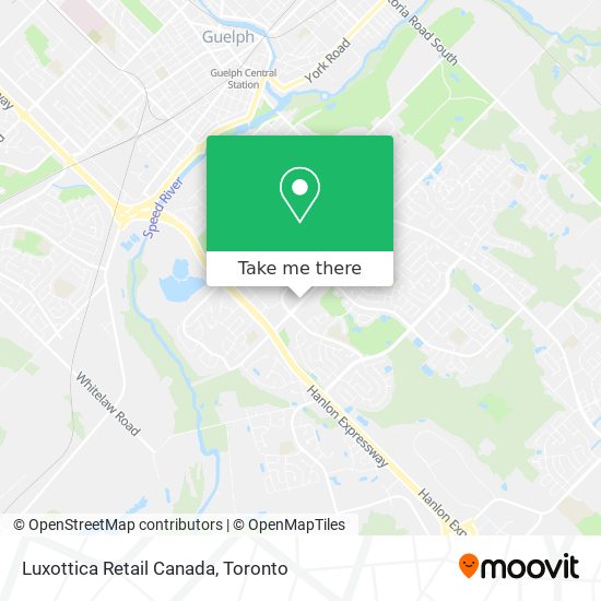 Luxottica Retail Canada map