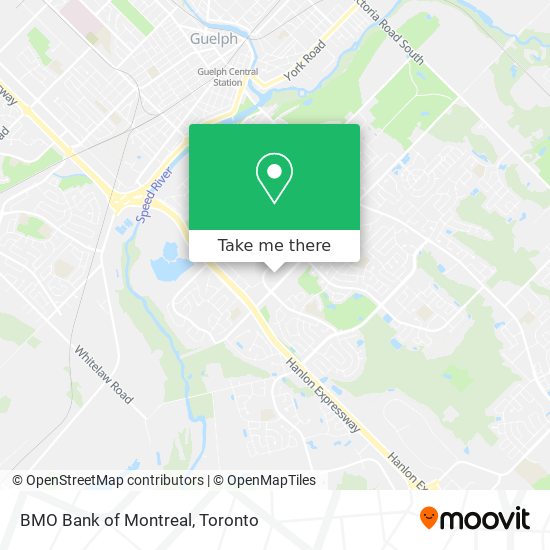 BMO Bank of Montreal map