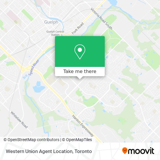 Western Union Agent Location map