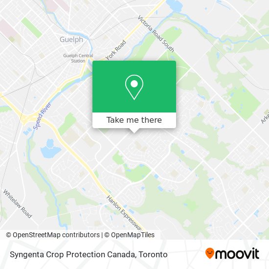 Syngenta Crop Protection Canada map