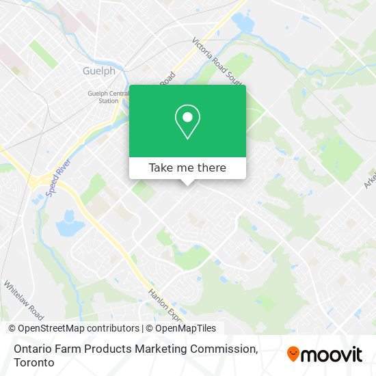 Ontario Farm Products Marketing Commission map