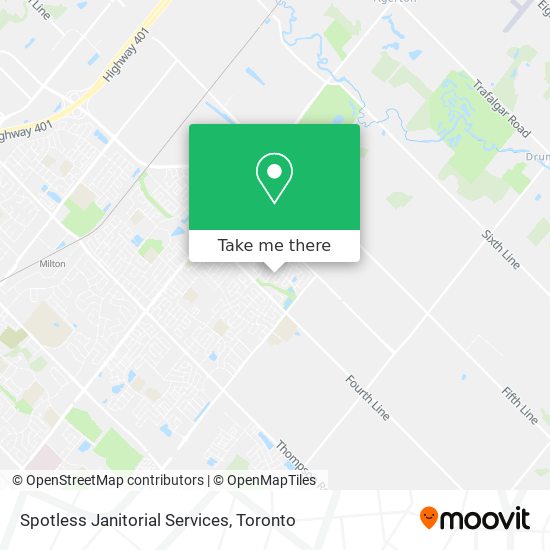 Spotless Janitorial Services map