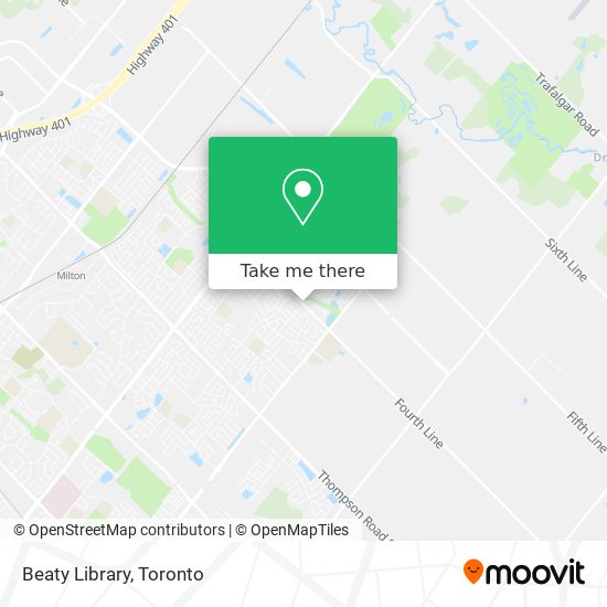 Beaty Library map