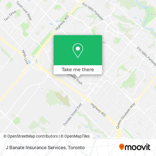 J Banate Insurance Services map