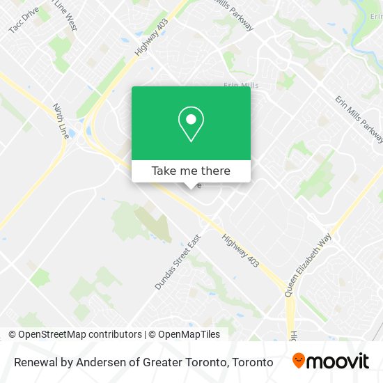 Renewal by Andersen of Greater Toronto map