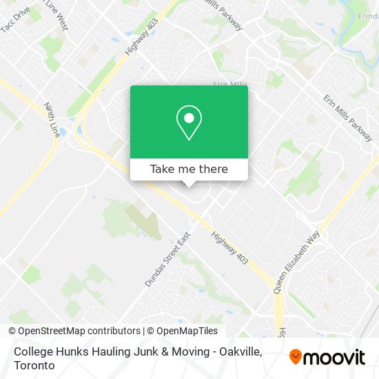 College Hunks Hauling Junk & Moving - Oakville plan