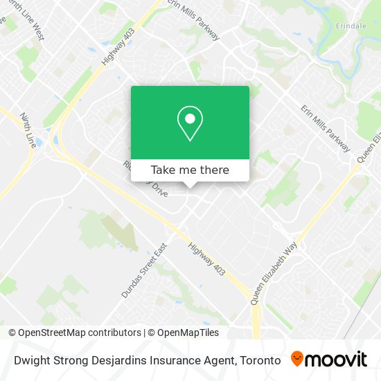 Dwight Strong Desjardins Insurance Agent map