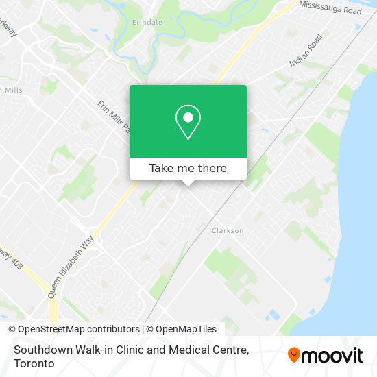 Southdown Walk-in Clinic and Medical Centre plan