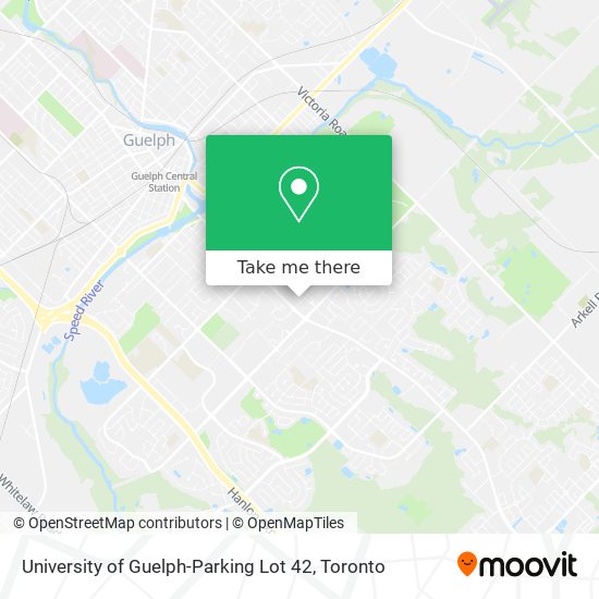 University of Guelph-Parking Lot 42 map