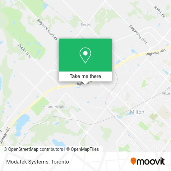 Modatek Systems map