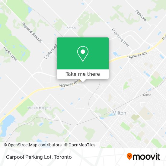 Carpool Parking Lot map