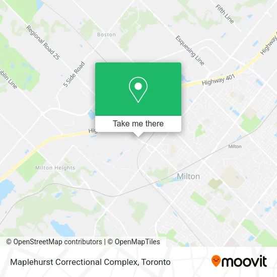 Maplehurst Correctional Complex plan