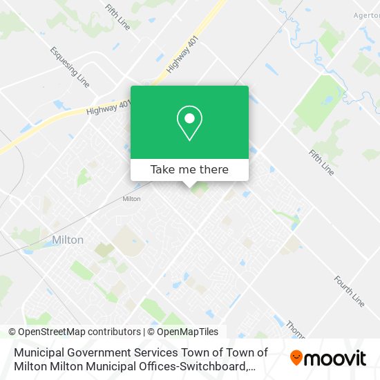 Municipal Government Services Town of Town of Milton Milton Municipal Offices-Switchboard plan