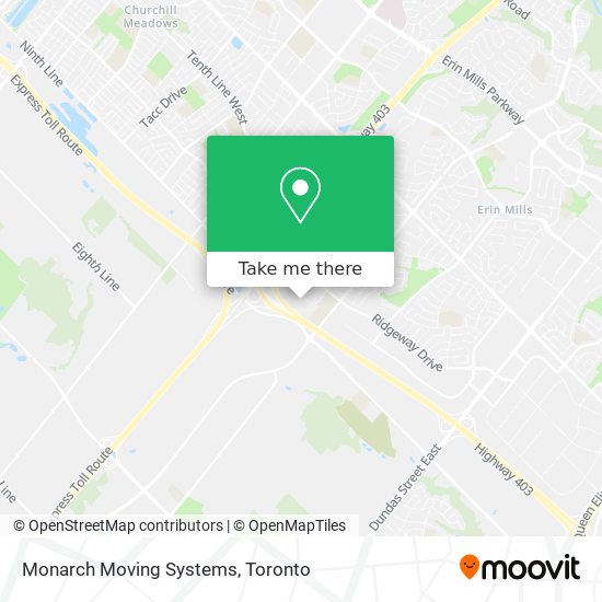Monarch Moving Systems map