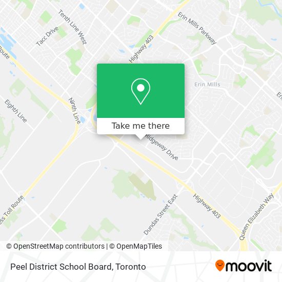 Peel District School Board map