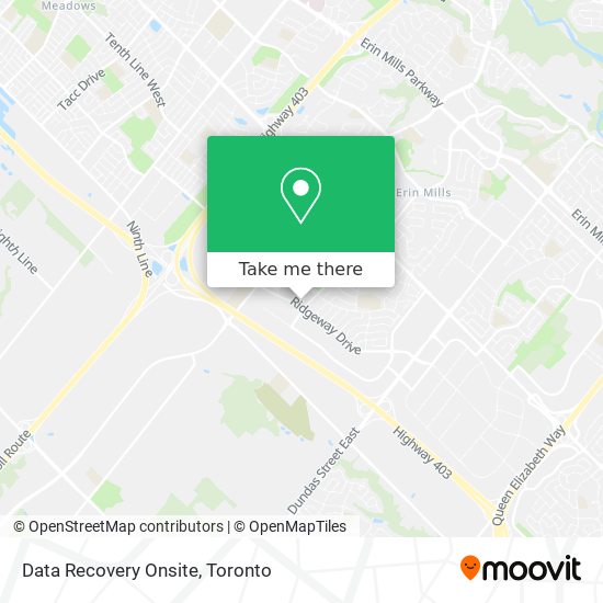Data Recovery Onsite map