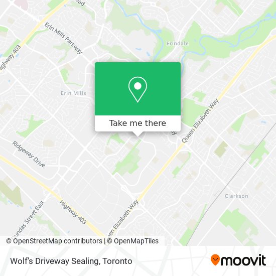Wolf's Driveway Sealing map
