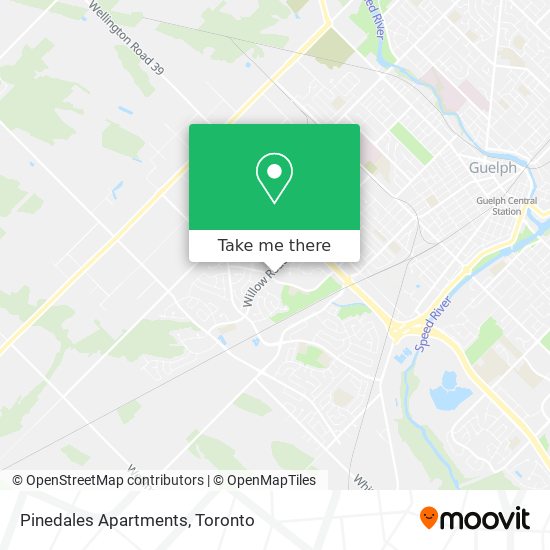 Pinedales Apartments map