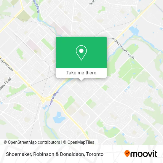 Shoemaker, Robinson & Donaldson map