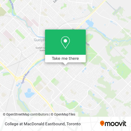 College at MacDonald Eastbound plan