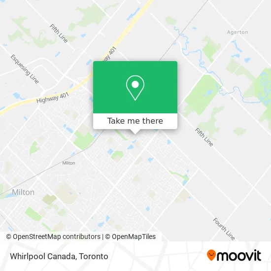 Whirlpool Canada map