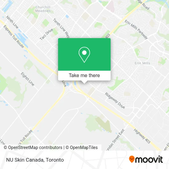 NU Skin Canada map