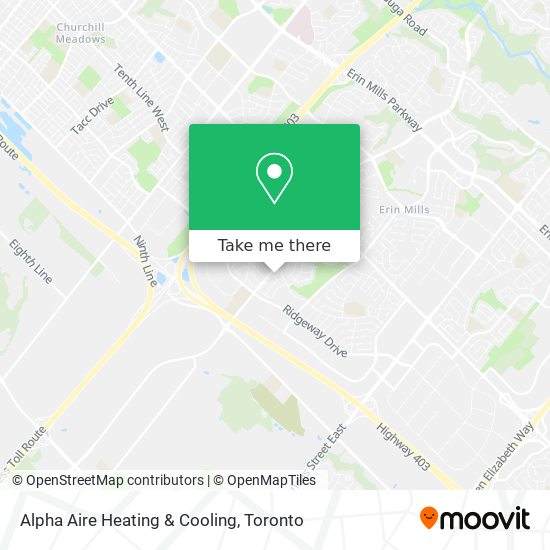 Alpha Aire Heating & Cooling map