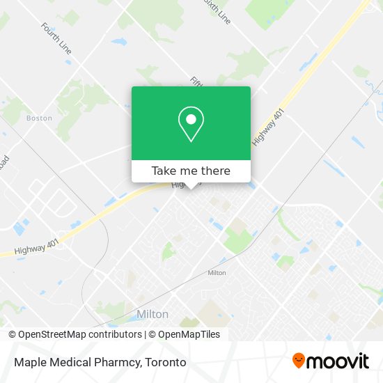 Maple Medical Pharmcy map