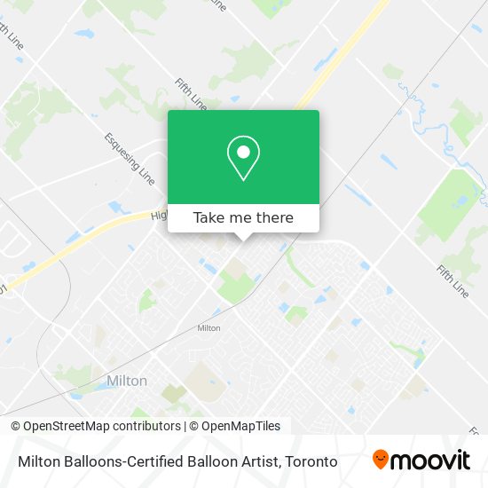 Milton Balloons-Certified Balloon Artist map