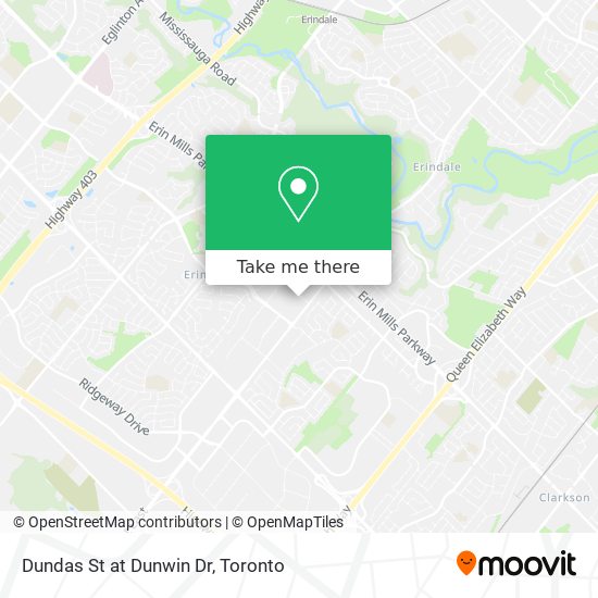 Dundas St at Dunwin Dr map