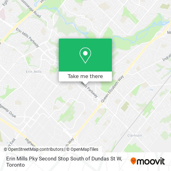 Erin Mills Pky Second Stop South of Dundas St W plan