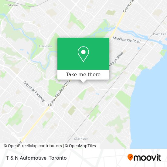 T & N Automotive map