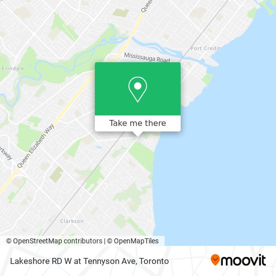 Lakeshore RD W at Tennyson Ave plan