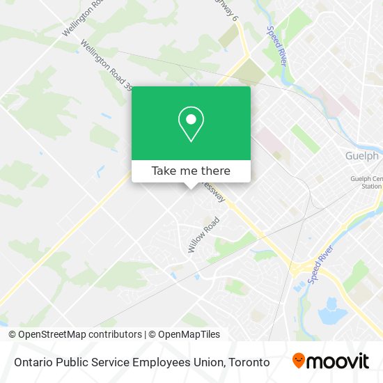 Ontario Public Service Employees Union map