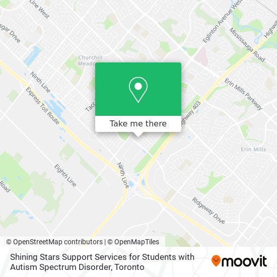 Shining Stars Support Services for Students with Autism Spectrum Disorder map
