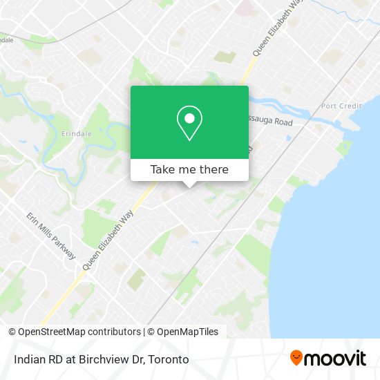 Indian RD at Birchview Dr map