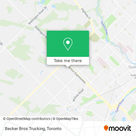 Becker Bros Trucking map