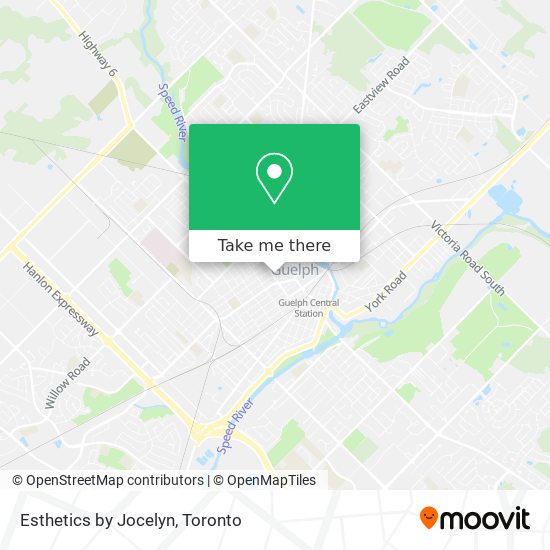 Esthetics by Jocelyn map