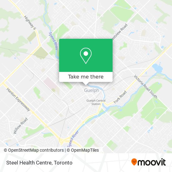 Steel Health Centre map