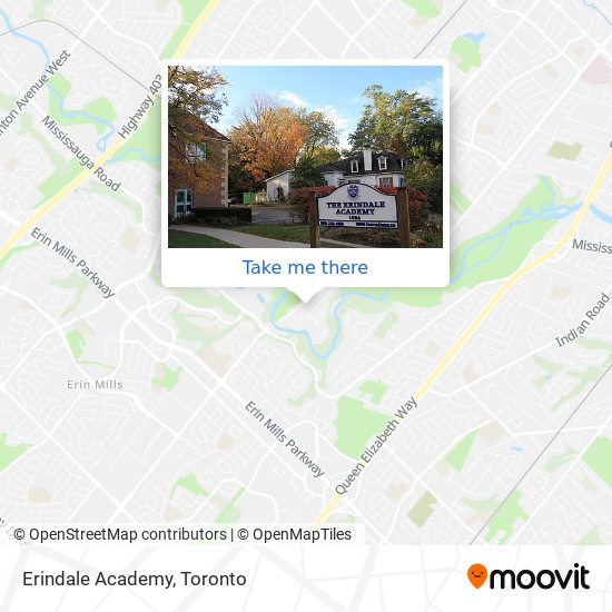 Erindale Academy map