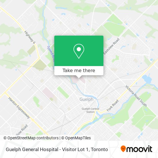 Guelph General Hospital - Visitor Lot 1 map