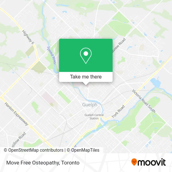 Move Free Osteopathy map
