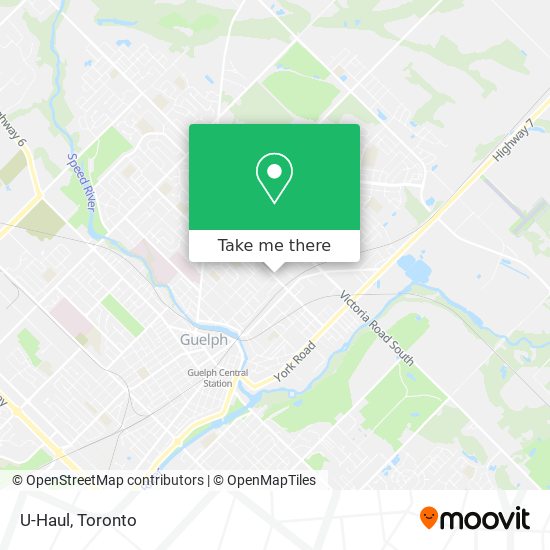 U-Haul map