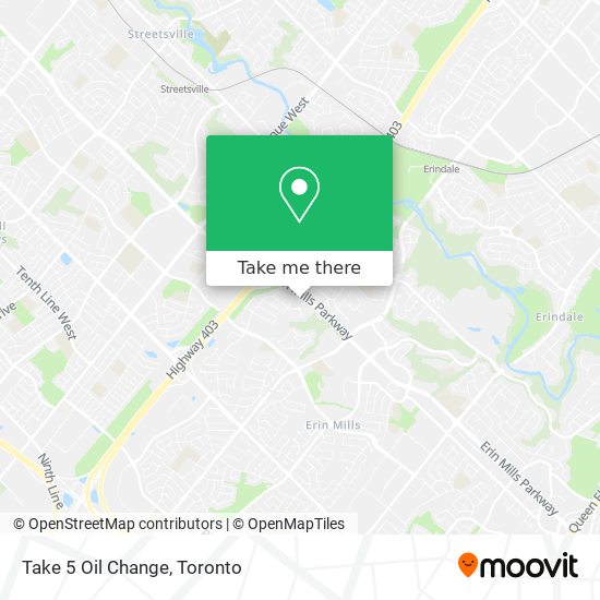 Take 5 Oil Change map