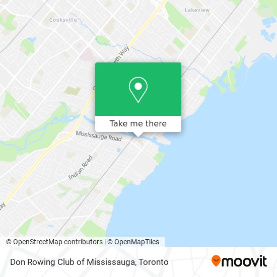Don Rowing Club of Mississauga map
