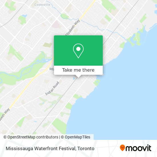 Mississauga Waterfront Festival map