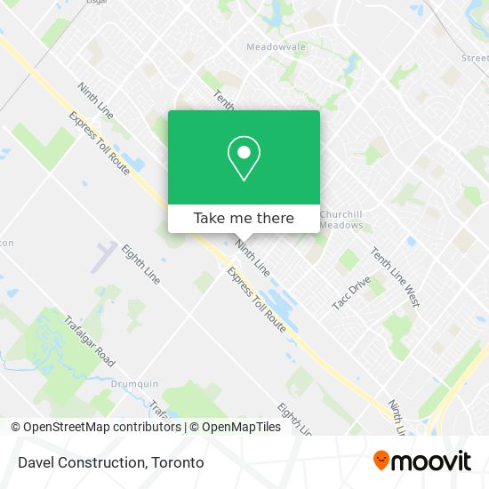 Davel Construction map