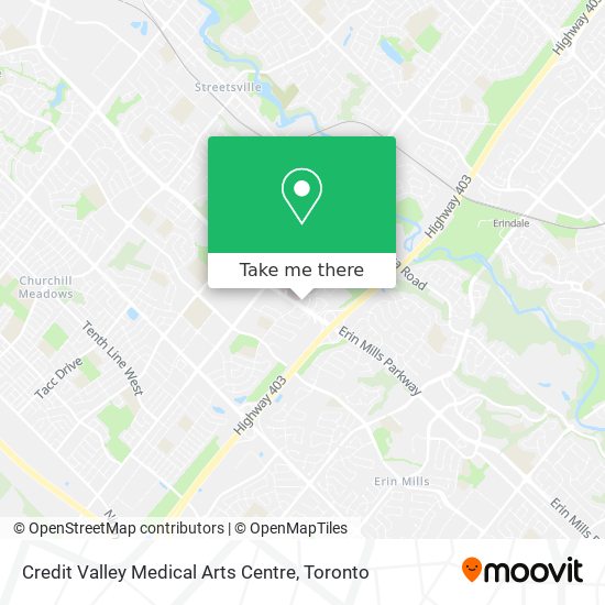 Credit Valley Medical Arts Centre map