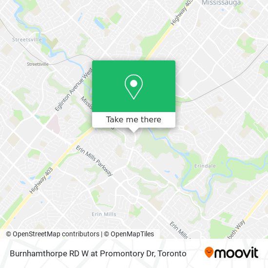 Burnhamthorpe RD W at Promontory Dr plan